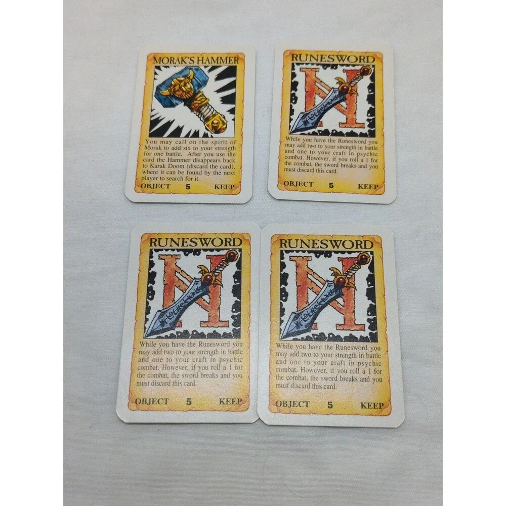 Talisman Third Edition Dungeon Of Doom Set Of Small Cards